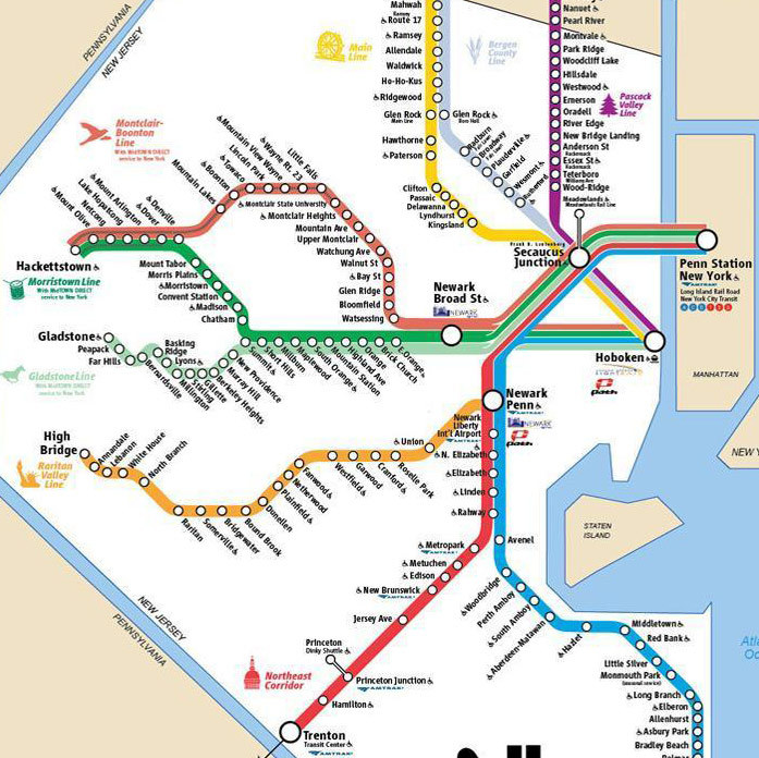 NJ Transit routes