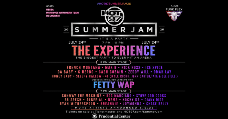 HOT 97 ANNOUNCES SUMMER JAM 2026 | Prudential Center